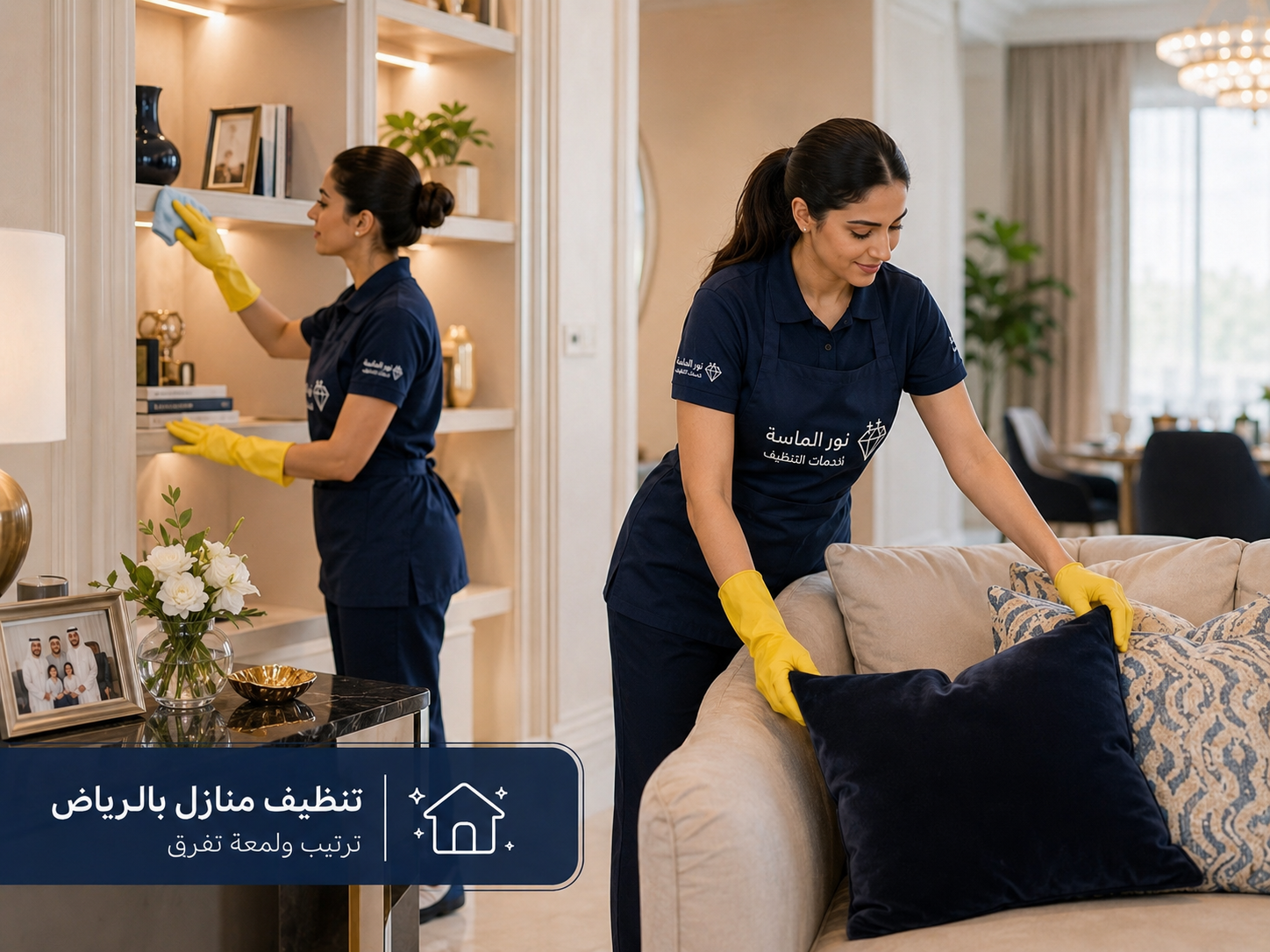 تنظيف وتطهير أسطح وأرضيات منزل في الرياض