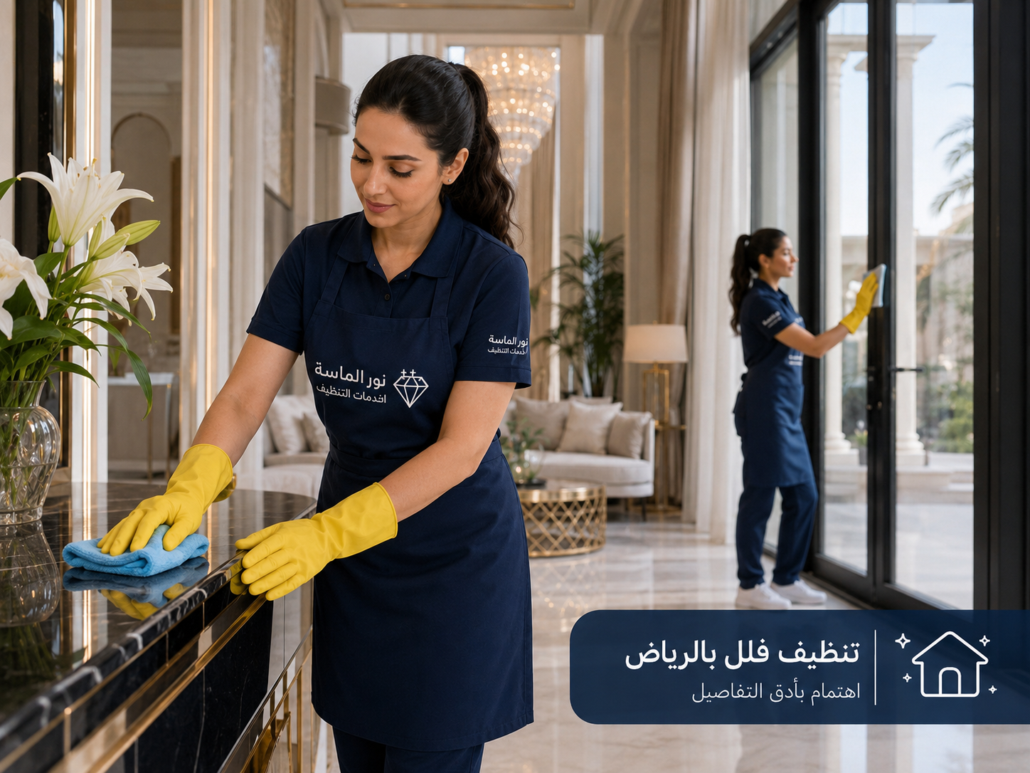 تنظيف وجلي أرضيات الفلل والقصور بالرياض بأحدث مكائن التلميع