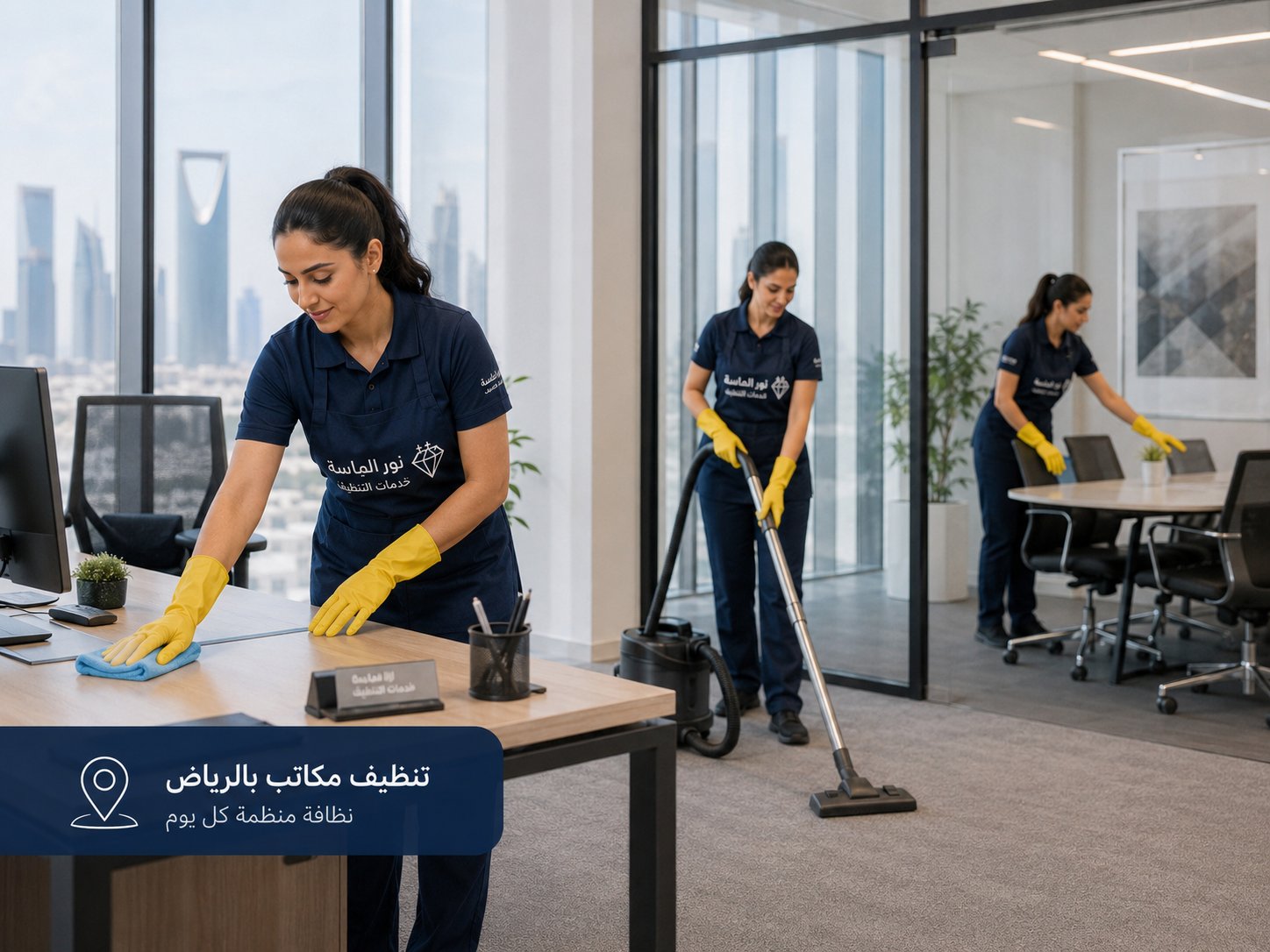 تنظيف وتعقيم مقرات الشركات والمكاتب الإدارية بالرياض